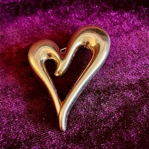 Vintage Monet Heart Brooch